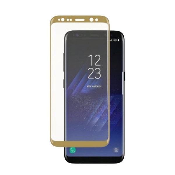 Tempered Glass (Full Cover) 9H 0.3mm Samsung Galaxy S8 5.7" G950 Gold image