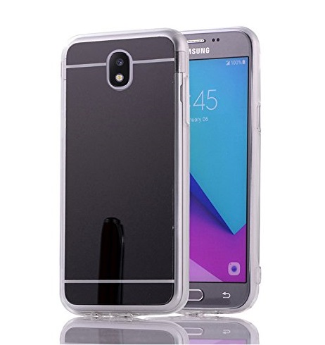 Samsung Galaxy J3 2017 J330 Mirror Silicone Case Grey image