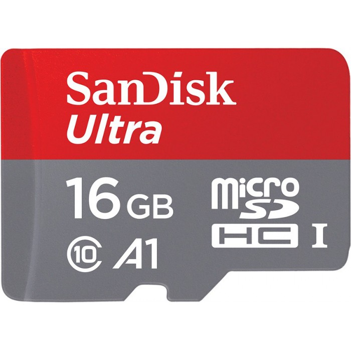 MicroSD 16GB Cl10 98MB/s SANDISK Ultra A1 Adapter SDSQUAR-016G-GN6MA image