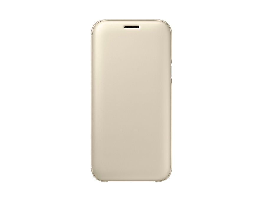 Samsung Galaxy J5 2017 (7) Flip Wallet J530 Gold EF-WJ530CFE Blister image