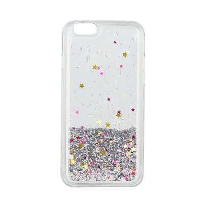 Samsung Galaxy J7 2017 J730FN Liquid Glitter Silicone Case Silver image