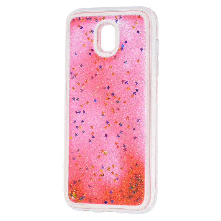 Samsung Galaxy J5 2017 J530FN Liquid Glitter Silicone Case Pink image