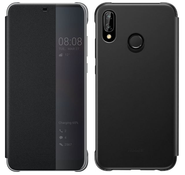 Γνήσια Θήκη Flip Case Για Το Huawei P20 Lite 5.84" Με Παράθυρο Μαύρη 51992313 image