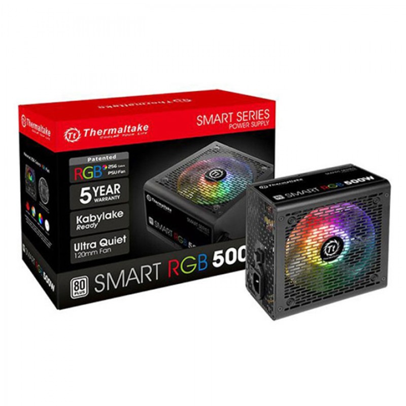 Power Supply (Τροφοδοτικό) Smart RGB 500W 80 Plus Thermaltake PS-SPR-0500NHSAWE-1 image