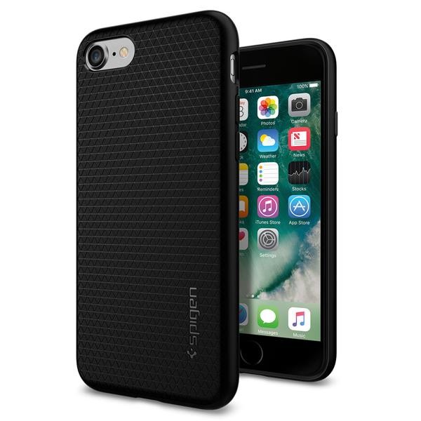 iPhone 8/7/SE 2020/2022  4.7" Spigen Liquid Air Armor Silicone Case Black 042CS20511 image