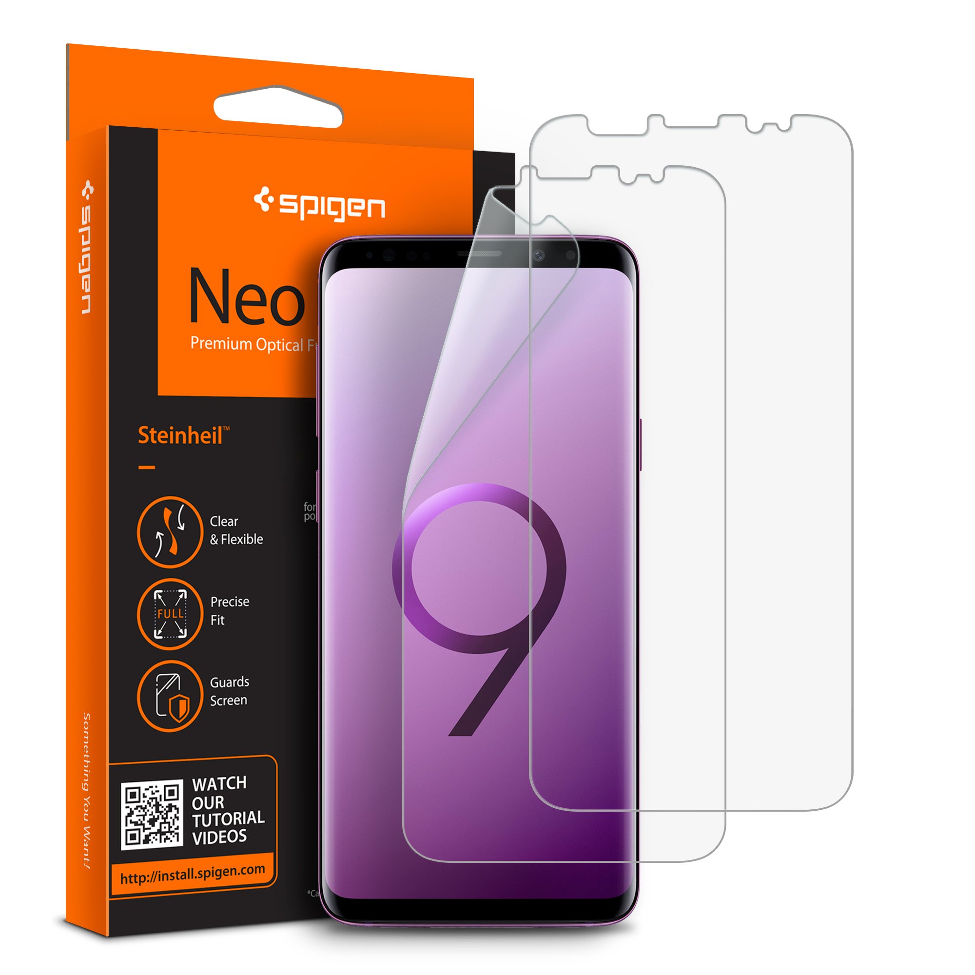 Screen Protector (Μεμβράνη Προστασίας) x2 S9 plus NeoFlex HD Spigen 593FL22902 image