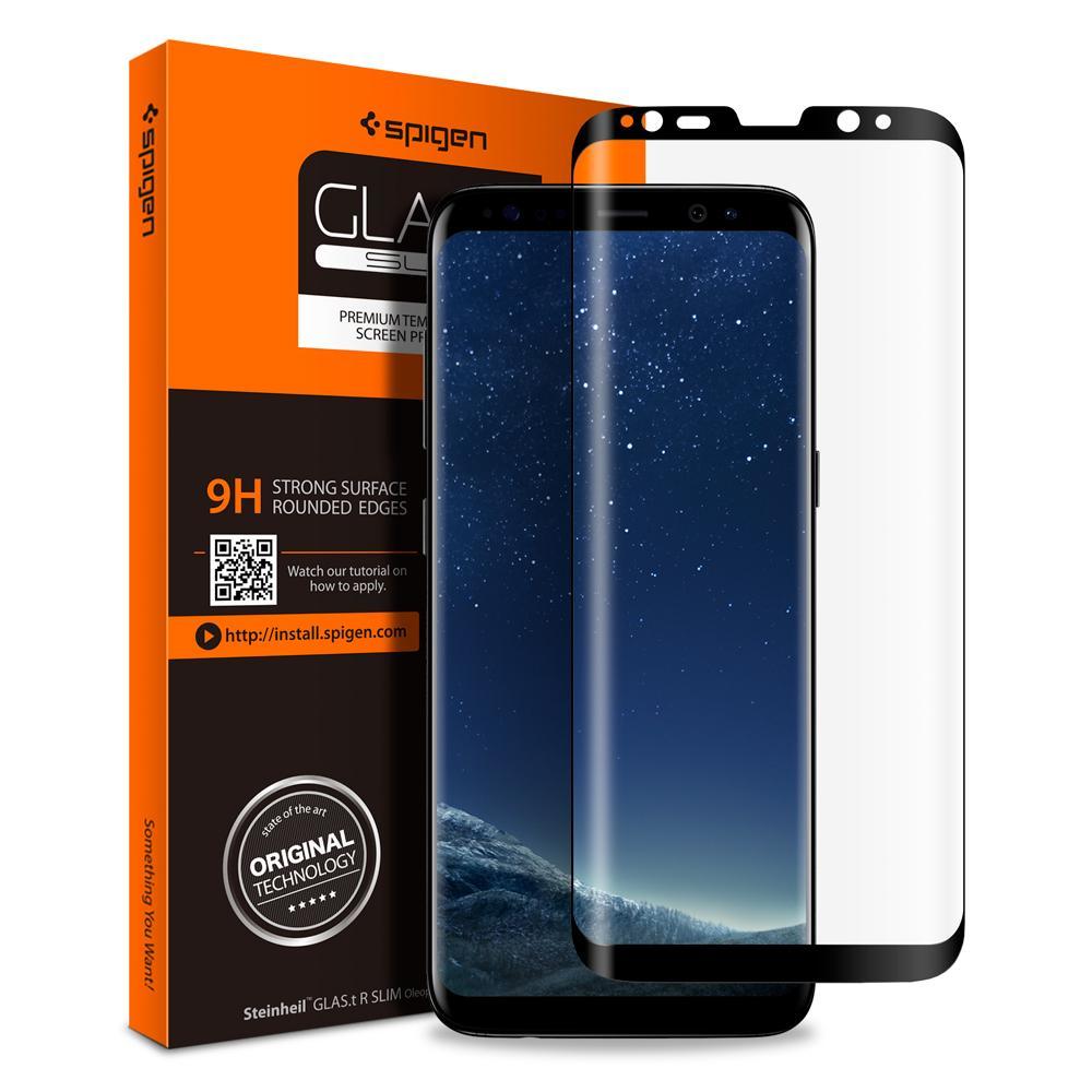 Samsung Galaxy S9 Plus 6,2" Tempered Glass Glas.tR 9H (Full Cover) Spigen 593GL22907 image