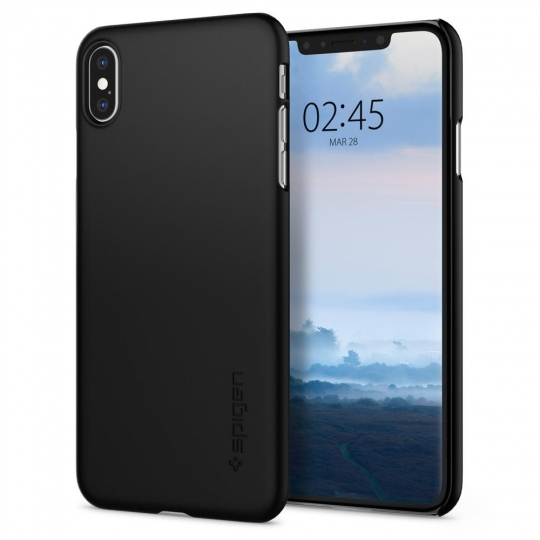 iPhone Xs Max Spigen Thin Fit Case Black 065CS24824 image