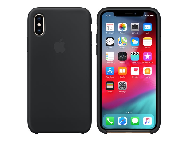 iPhone Xs MAX Silicone Case Original Black MRWE2ZM/A image