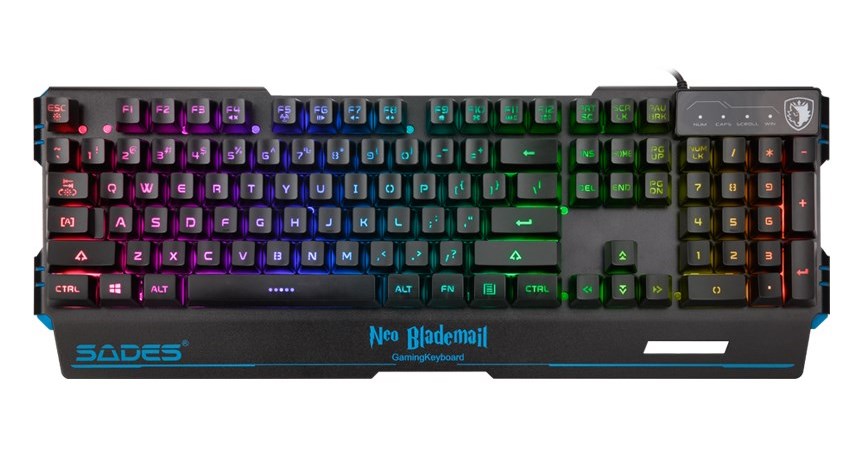 Πληκτρολόγιο Ενσύρματο Neo Blademail RGB Sades SA-KB104S image