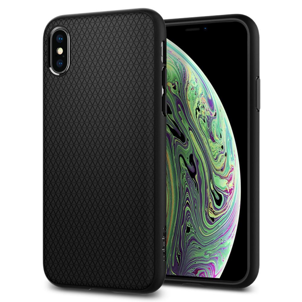 iPhone X/Xs Spigen Liquid Air Armor Silicone Case Black 063CS25114 image