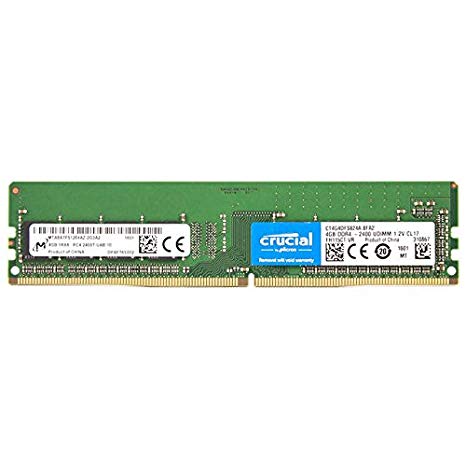 Crucial By Micron 4GB Ram DDR4 για Desktop 2400MHz CL17 CT4G4DFS824A image