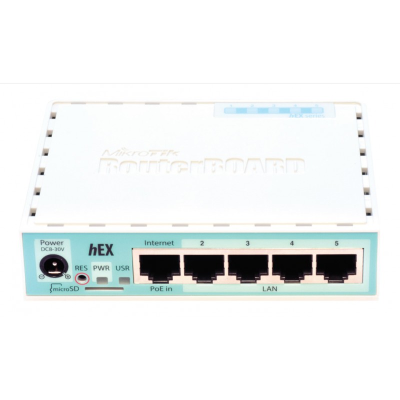 Ethernet Router hEX RB750Gr3 5 Port, Dual Core 880MHz CPU, 256MB RAM, USB, microSD, RouterOS L4 image
