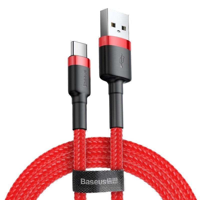 Καλώδιο Φόρτισης USB-A to USB-C 2A 2m Red Baseus CATKLF-C09 image