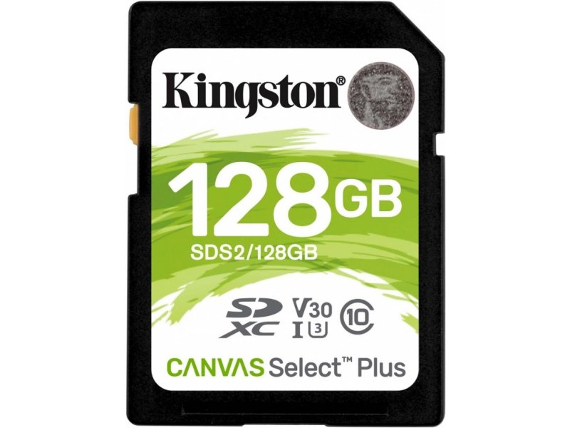 ΚΑΡΤΑ SD 128GB U3 V30 Kingston Canvas Select Plus SDS2/128GB image