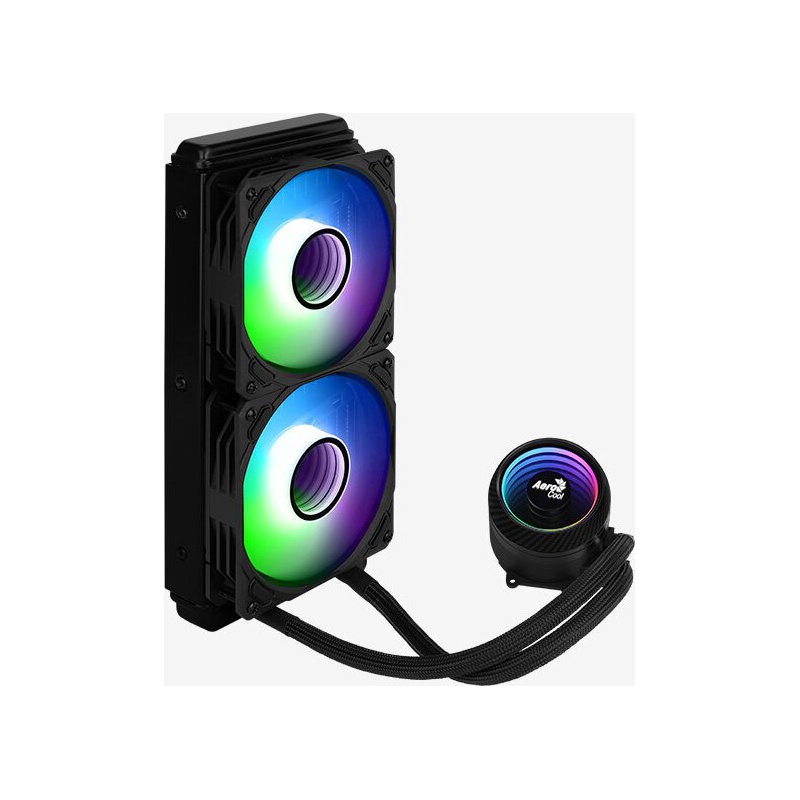 Υδρόψυξη Aerocool Mirage L240 Διπλού Ανεμιστήρα 120mm για Socket AM4/1200/115x με RGB Φωτισμό image