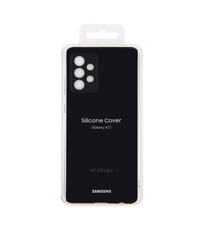 Original Silicone Cover Samsung Galaxy A72 Black EF-PA725TBE image