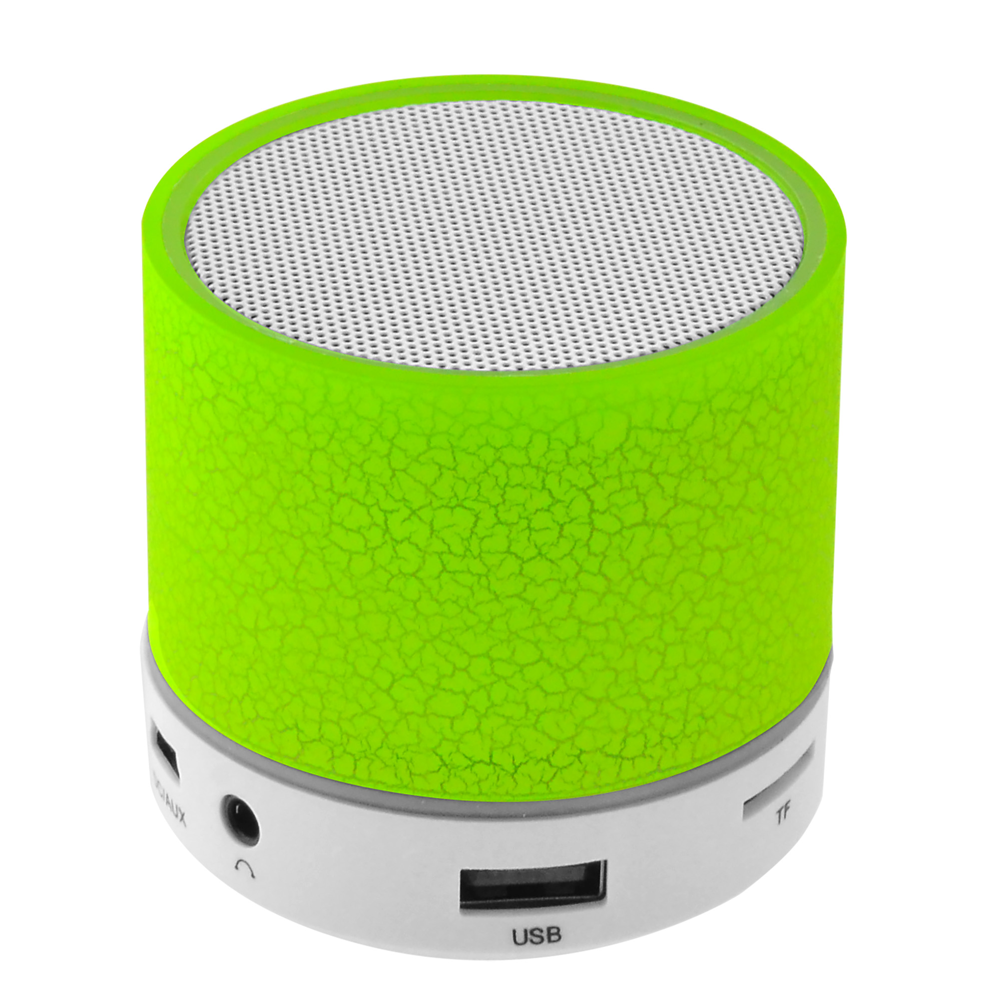 Φορητό Ηχείο Bluetooth LED AUX/USB/FM/TF Green LAM020267 image