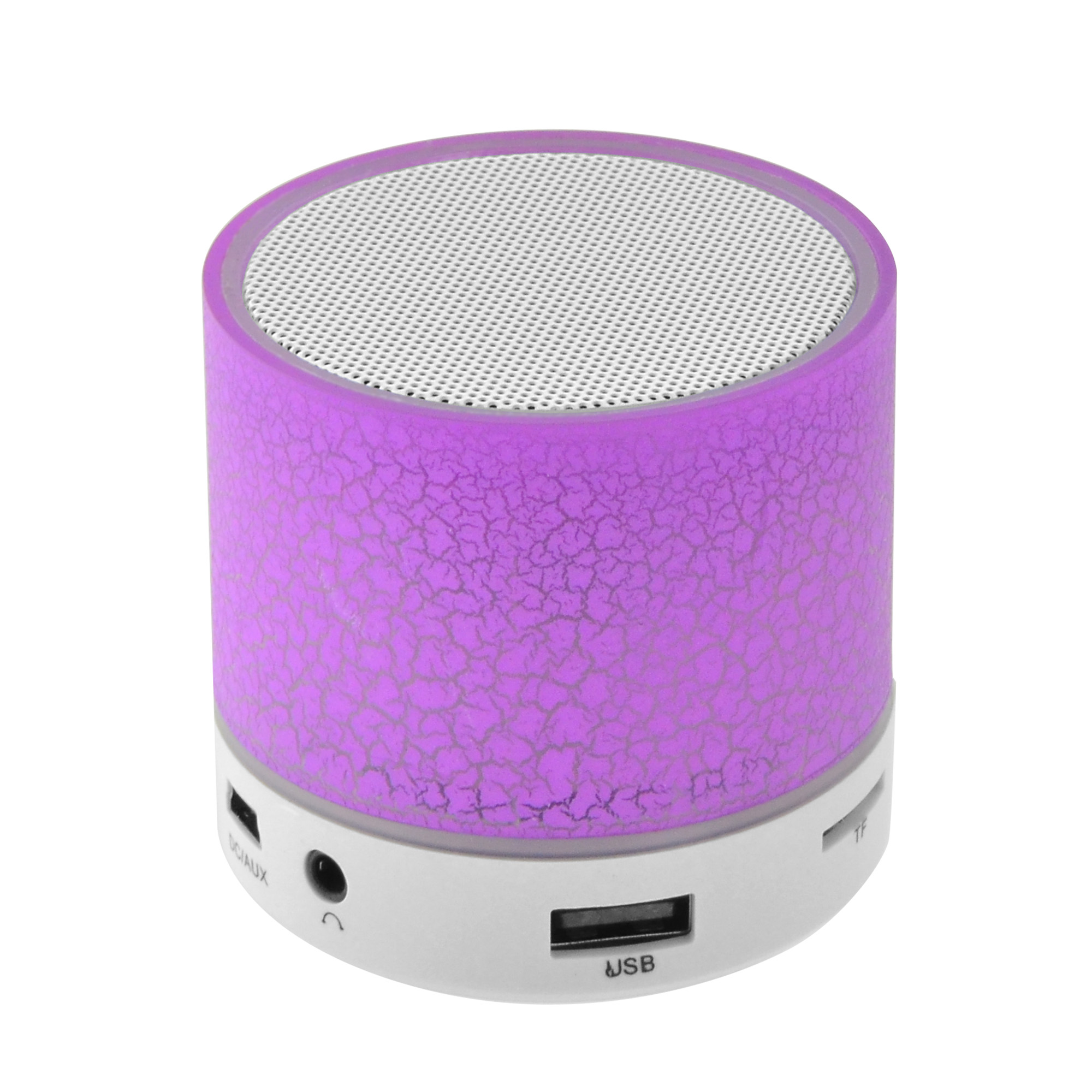 Φορητό Ηχείο Bluetooth LED AUX/USB/FM/TF Violet LAM020274 image