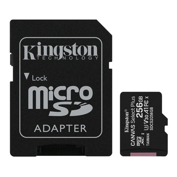 MicroSD 256GB Kingston Canvas Select Plus With Adapter Class 10 SDCS2/256GB image