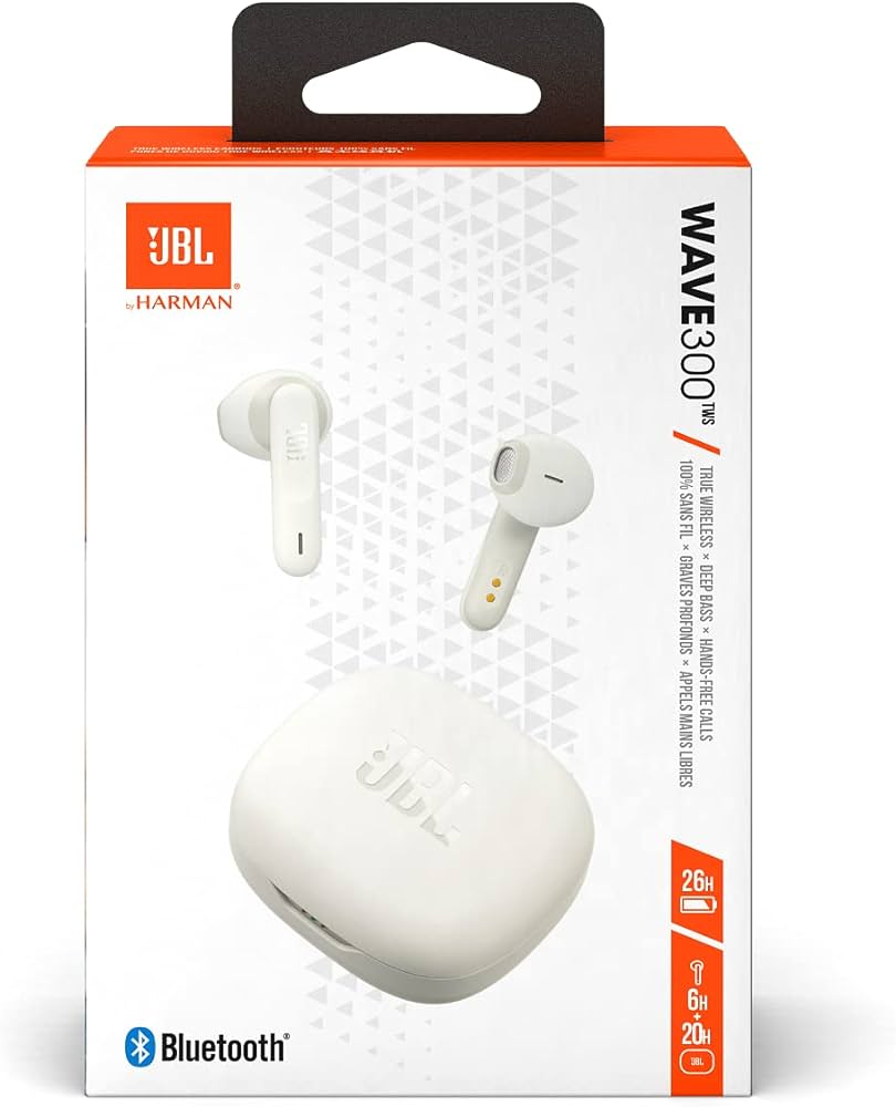 Bluetooth Handsfree με Θήκη Φόρτισης JBL Wave 300TWS Λευκά JBLW300TWSWHT image