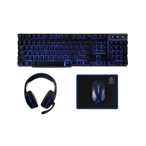 Gaming Set 4in1 Rebeltec Sherman (Keyboard,Mouse,Headset,Mousepad) image