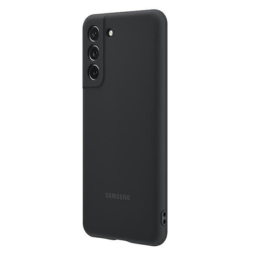Original Silicone Cover Dark Gray Samsung Galaxy S21 FE 5G EF-PG990TBE image