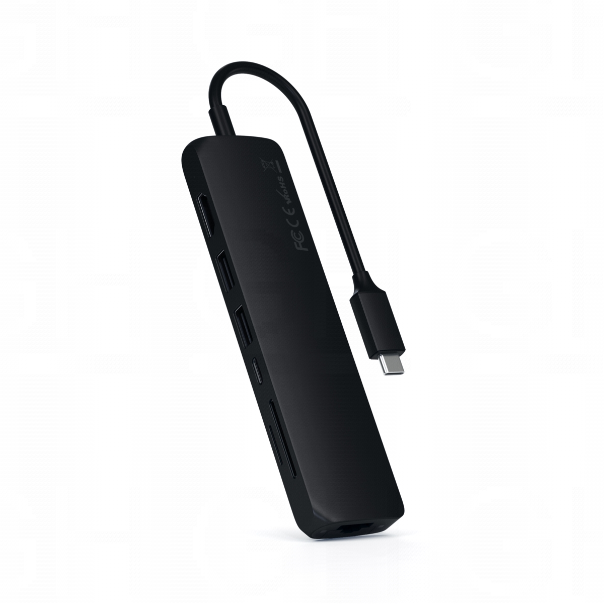 USB C Slim Multiport Adapter DELL Compatible With Ethernet Black ST-UCSMA3K image