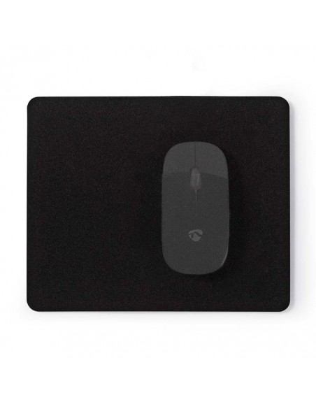 Mousepad 18 x 22 cm Black Mat Nedis MPADF100BK image