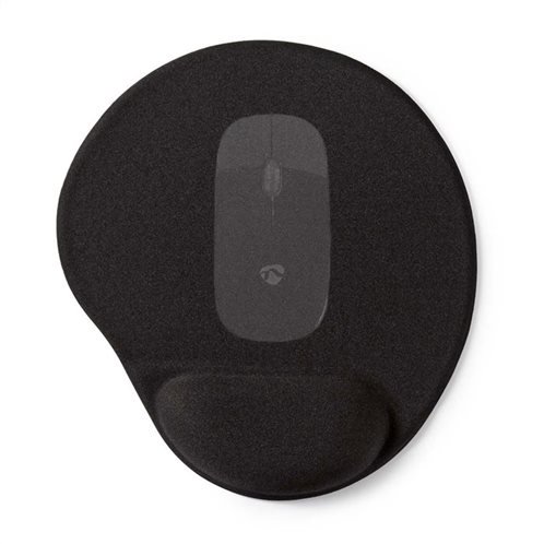 Mousepad  Gel Black 25 x 22 cm Nedis MPADFG100BK image