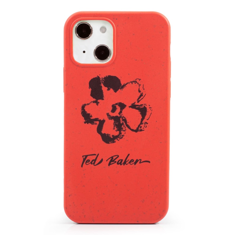 iPhone 13 Scckit Biodegradable Back Case Magnolia Red Ted Baker 85001 image