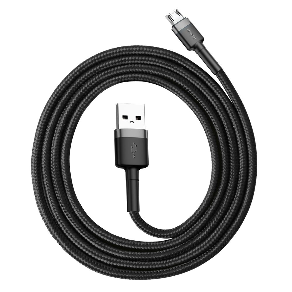 Καλώδιο Φόρτισης USB-A to Micro USB 1.50A 2m Baseus Black/Grey CAMKLF-CG1 image