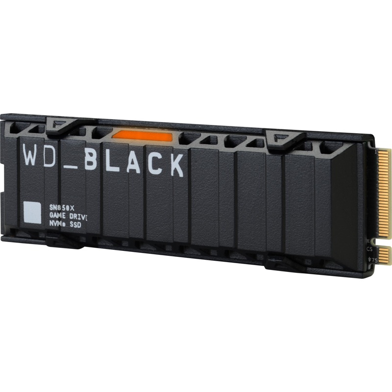 SSD SN850X  With Heatsink 1TB NVMe M.2 PCI Express 4.0 Western Digital Black WDS100T2XHE image