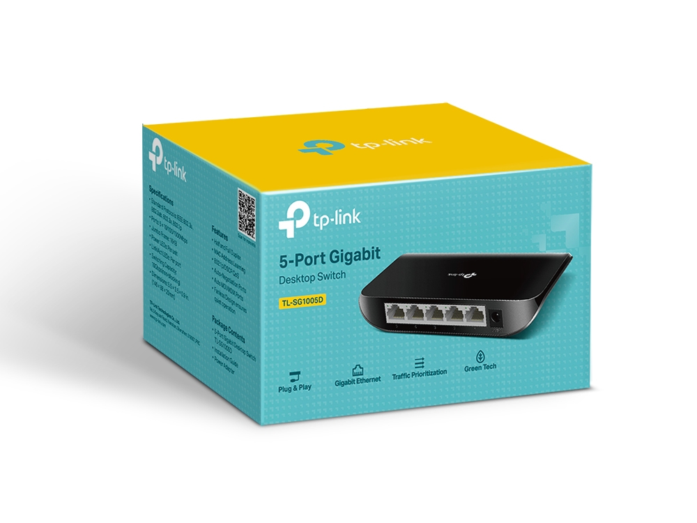 Switch TL-SG1005D 5 Port Black TP-Link ver.9 image