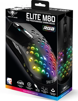 Ενσύρματο Gaming Ποντίκι RGB Spirit of Gamer Elite M80 3700104445901 image