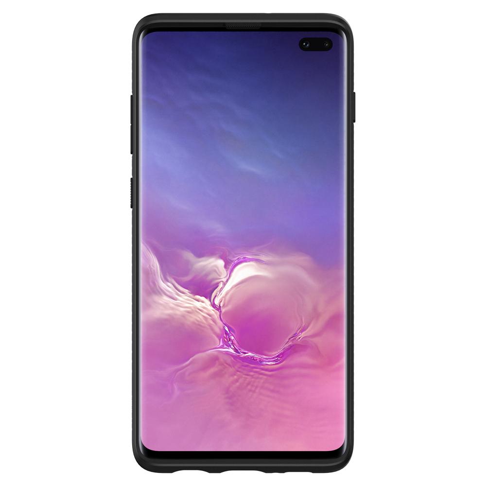 Samsung Galaxy S10 Plus G975 Spigen Liquid Air Armor Silicone Case Matte Black 606CS25764 image