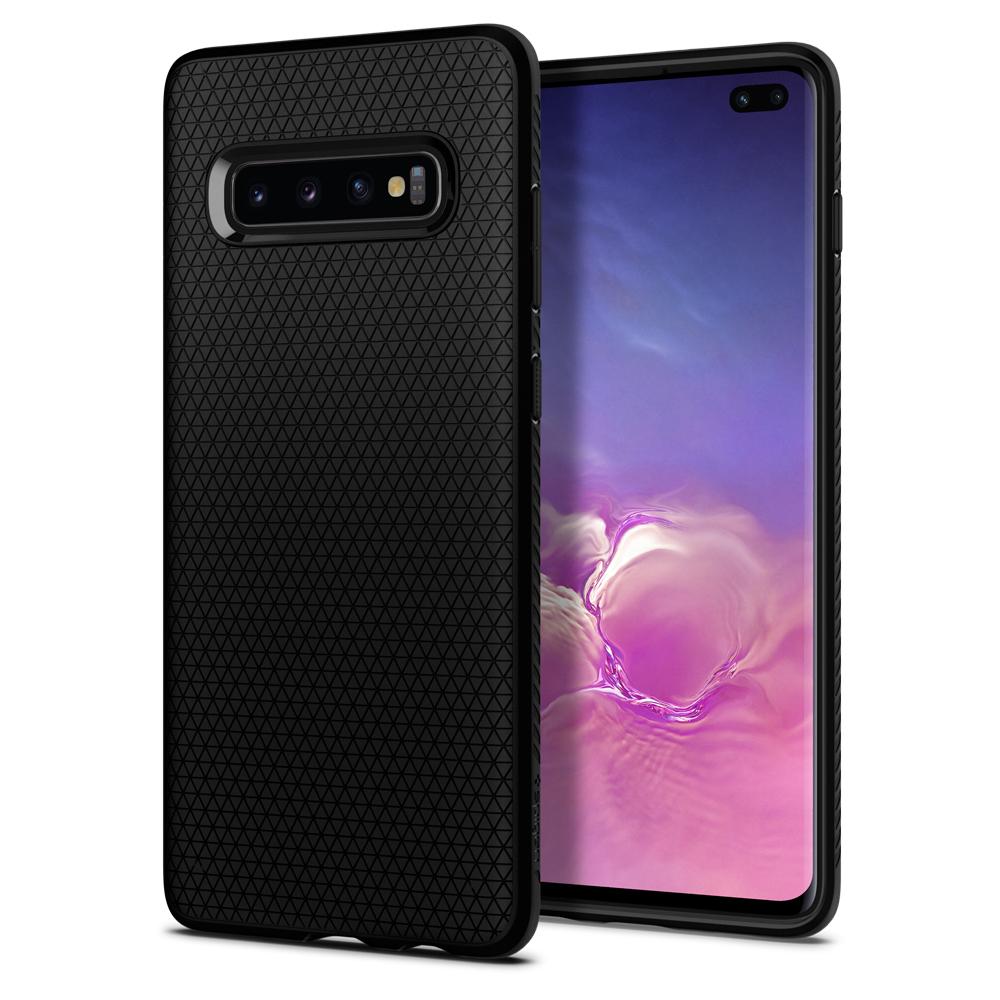 Samsung Galaxy S10 G973 Spigen Liquid Air Armor Silicone Case Matte Black 605CS25799 image