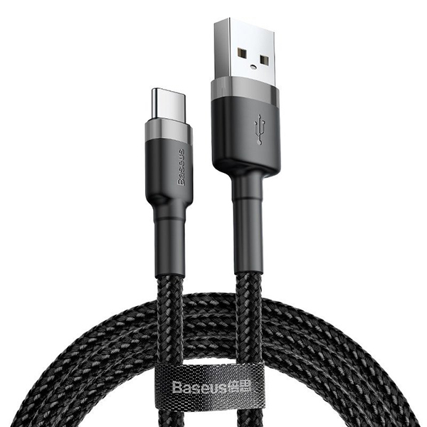 Καλώδιο Φόρτισης USB-A to USB-C 2A 2m Black-Grey Baseus CATKLF-CG1 image