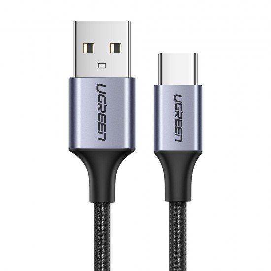 Braided Cable USB 2.0 USB-C male - USB-A male 0.5m Ugreen 60125 image