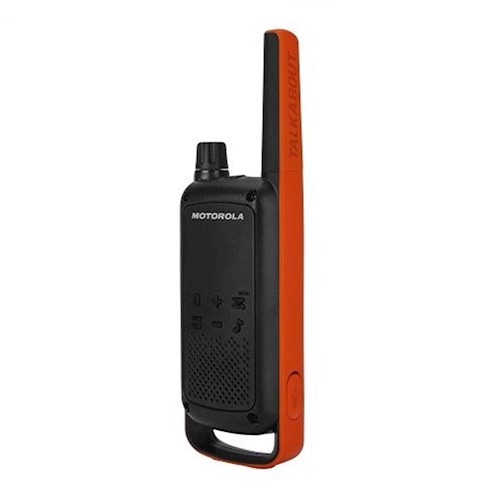 Motorola Talkabout T82 Black-Orange Walkie-Talkie With Charger image