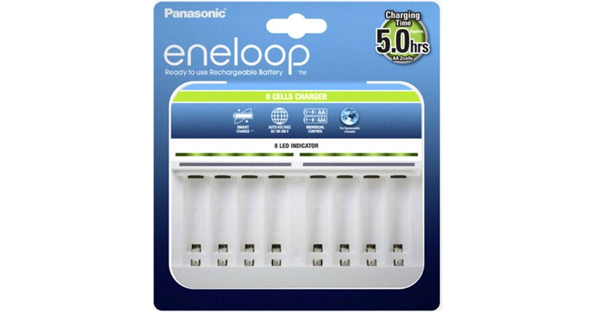 Eneloop Charger 8 Θέσεων AA/AAA Ni-MH Panasonic BQ-CC63E Λευκός image