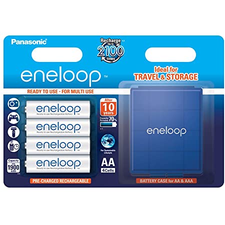 Eneloop 4x HR6/AA 1900mAh BK-3MCCEC4BE Με Θήκη Μεταφοράς Panasonic image