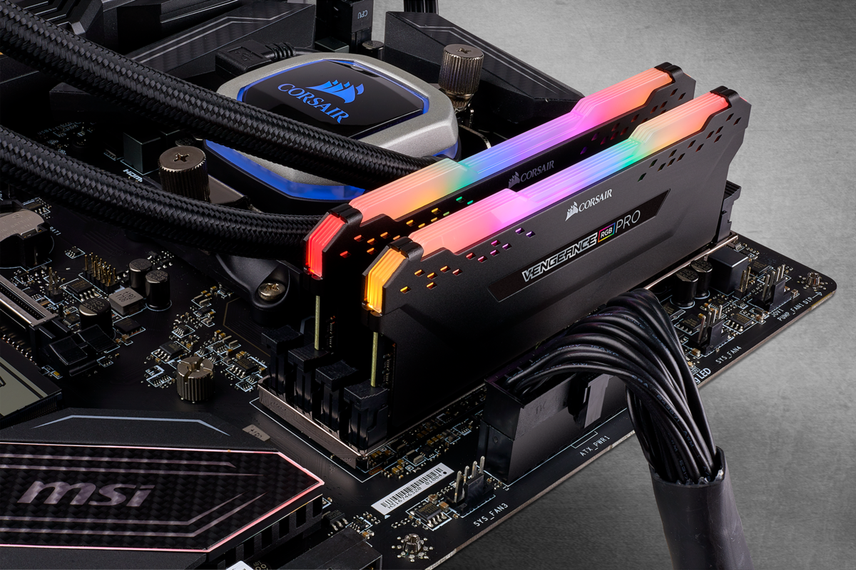 Vengeance RGB Pro 2x8GB Ram DDR4 3200MHz CL16 CMW16GX4M2C3200C16 image