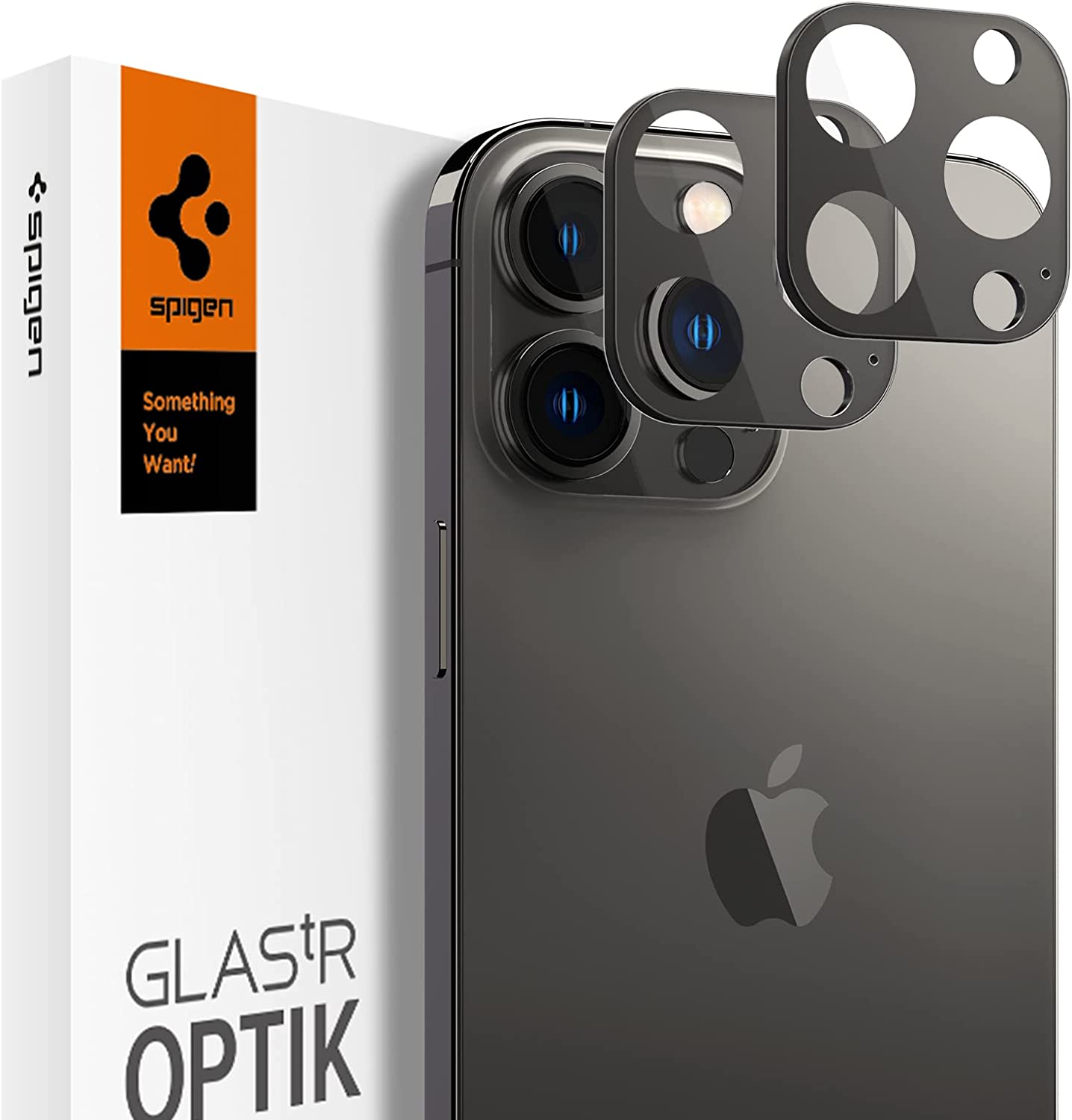 Camera Lens Protector Optik.Tr Black Spigen 2τμχ (iPhone 13 Pro/13 Pro Max) AGL03381 image