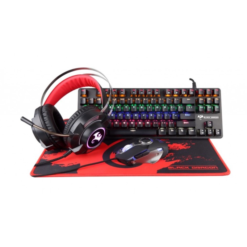 Gaming Starter Kit G901 2022 EDITION Black Dragon (Keyboard,Mouse,Headset,Mousepad XL) image