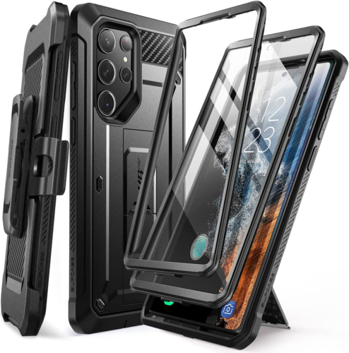 Samsung Galaxy S23 Ultra Supcase Unicorn Beetle Pro 360 Full Cover Πλαστικό Μαύρο με Stand image