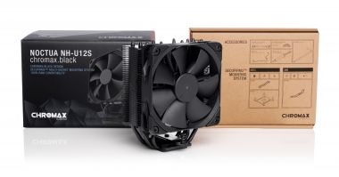 Ψύκτρα CPU Cooler NH-U12S Chromax.black Noctua AM3+, AM4 LGA1151/1200/1700 image