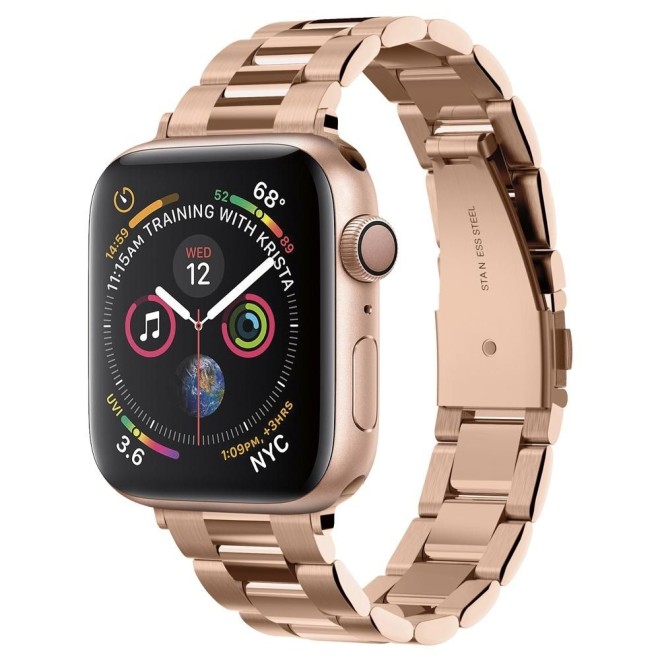 Modern Fit Λουράκι Μεταλλικό Ροζ Χρυσό (Apple Watch 38/40mm) Spigen  061MP25944 image