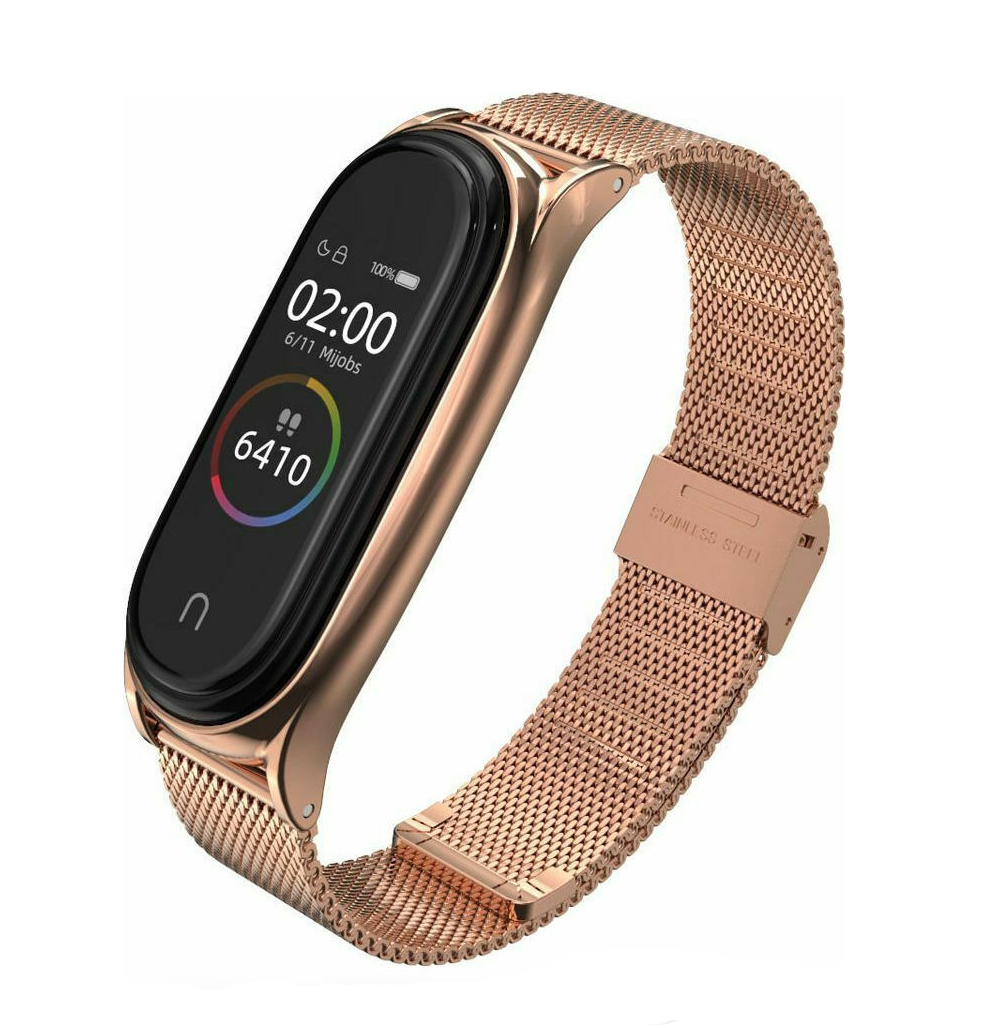 Ανταλλακτικό Λουράκι Tech Protect Milanese band Metal Rose Gold (Xiaomi Mi Band 5/6) image