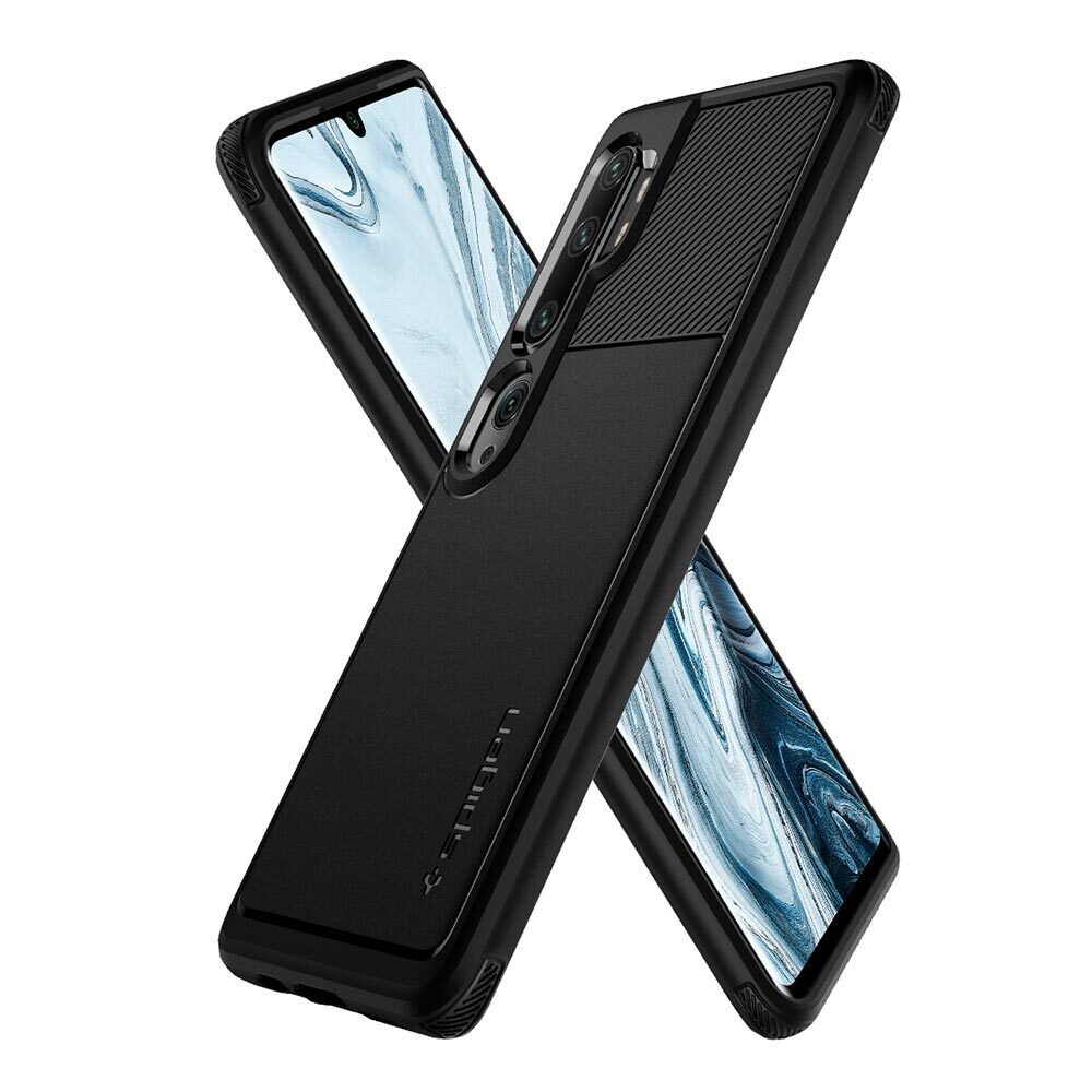 Xiaomi Mi Note 10 Spigen Rugged Armor Black ACS00603 image